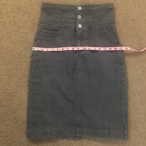 High waisted denim skirt - Picture 6 of 7